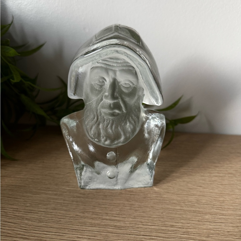 Viking Glass Realistic Sculpture Bust Art Bookend - Picture 1 of 9